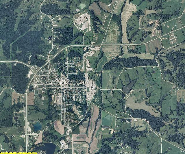 Sullivan County, Missouri aerial photography