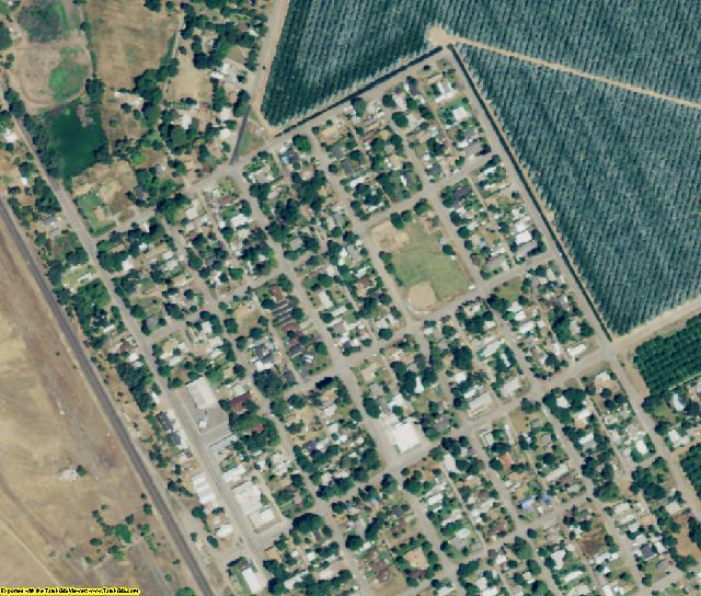 Tehama County, CA aerial photography detail