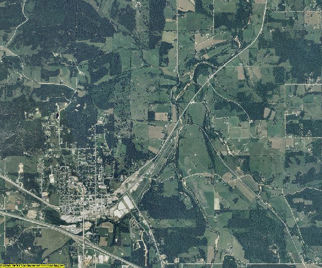 Texas County, Missouri aerial photography