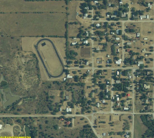 Throckmorton County, TX aerial photography detail