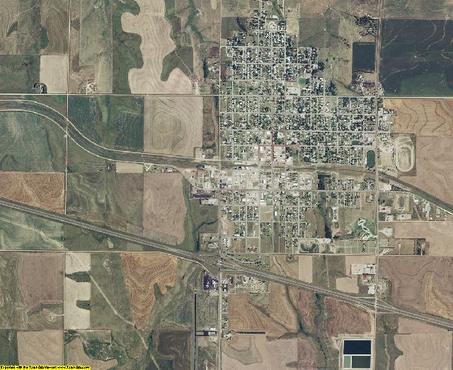 Trego County, Kansas aerial photography