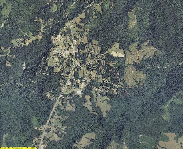 Van Buren County, Tennessee aerial photography