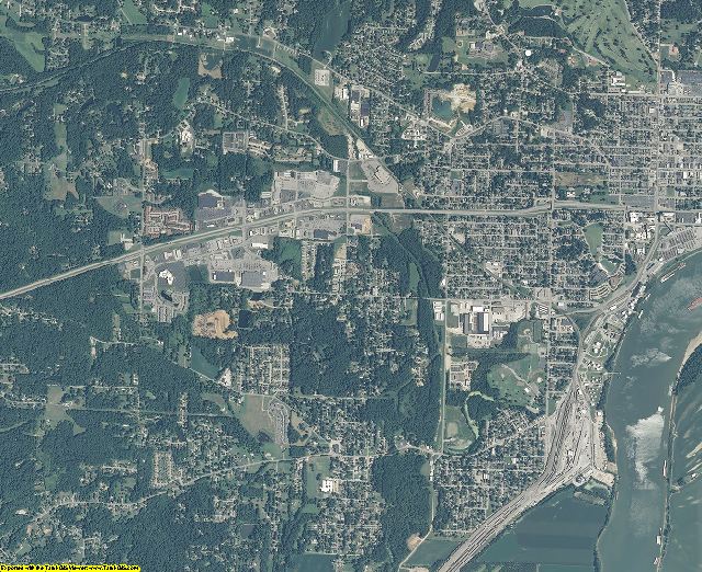 Vanderburgh County, Indiana aerial photography