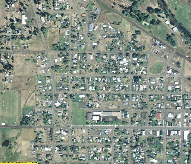 Wallowa County, OR aerial photography detail
