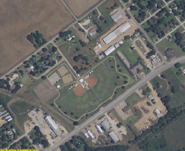 Wharton County, TX aerial photography detail