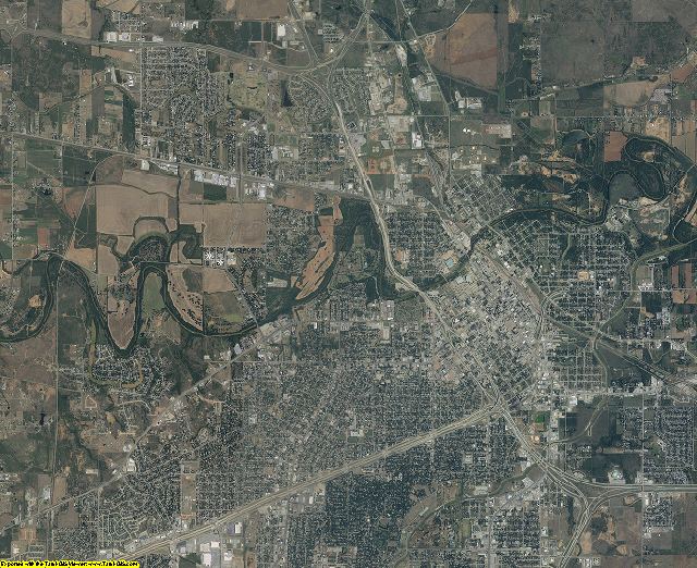 Wichita County, Texas aerial photography