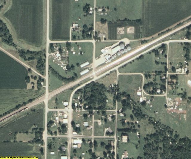 Adams County, IA aerial photography detail