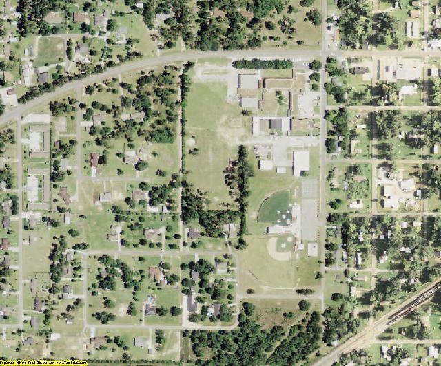 Beauregard County, LA aerial photography detail