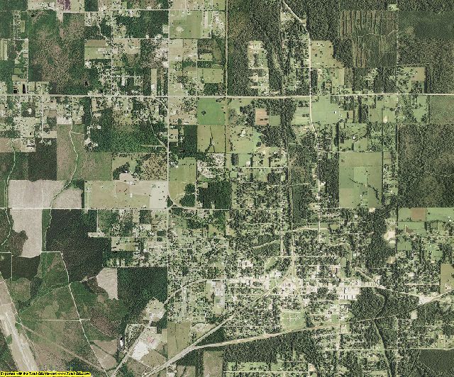 Beauregard County, Louisiana aerial photography