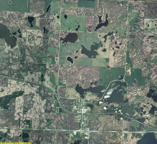 Becker County, Minnesota aerial photography