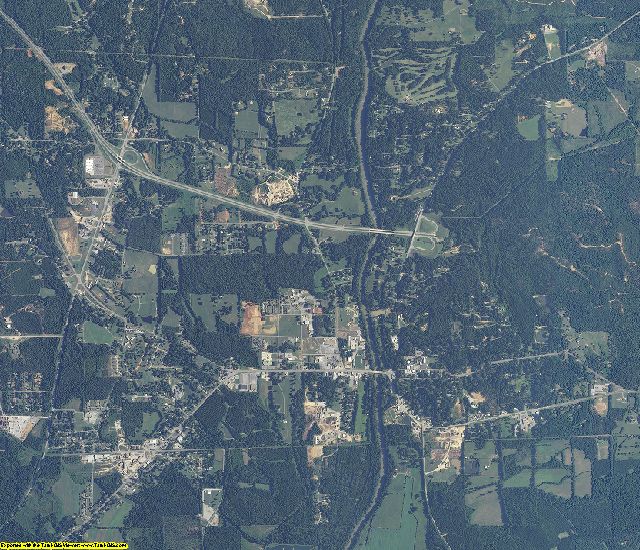 Bibb County, Alabama aerial photography