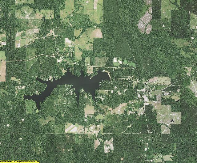 Bienville County, Louisiana aerial photography