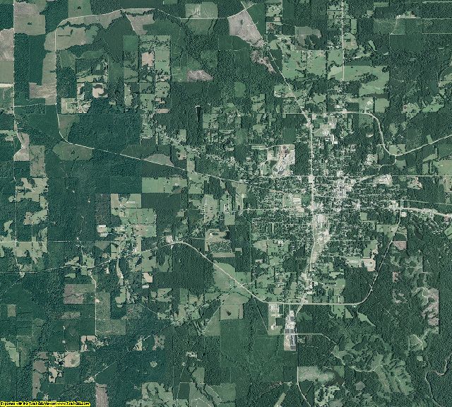 Bradley County, Arkansas aerial photography