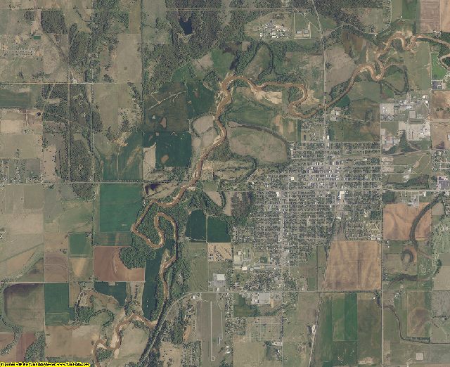 Caddo County, Oklahoma aerial photography