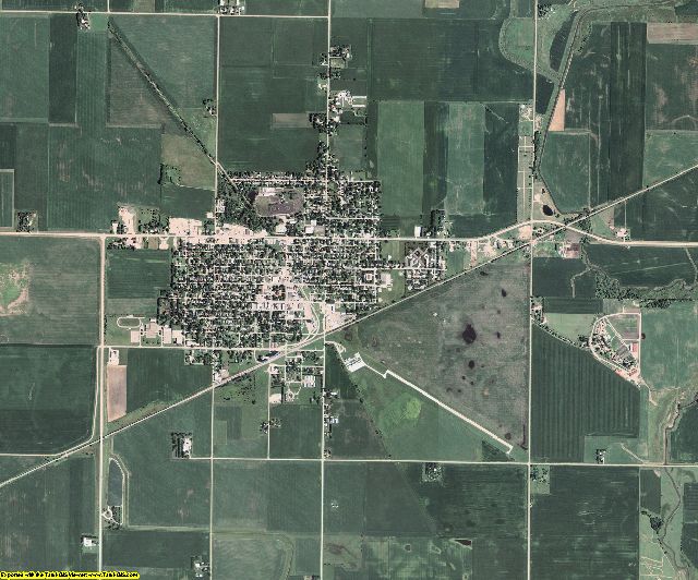 Calhoun County, Iowa aerial photography