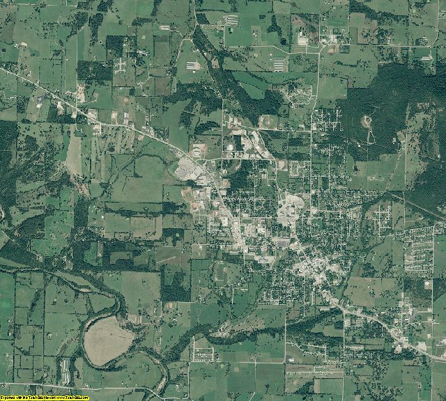 Carroll County, Arkansas aerial photography