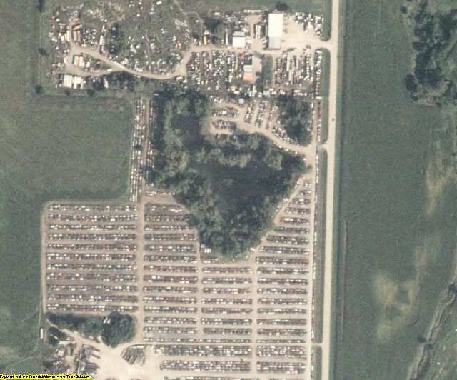 Carroll County, IA aerial photography detail