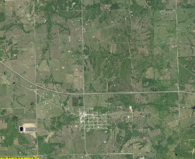 Coal County, Oklahoma aerial photography