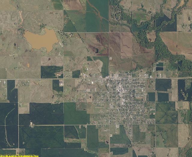 Cotton County, Oklahoma aerial photography