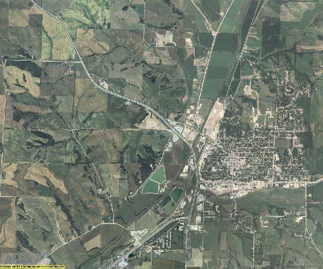 Crawford County, Iowa aerial photography