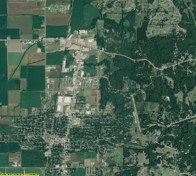 Cross County, Arkansas aerial photography
