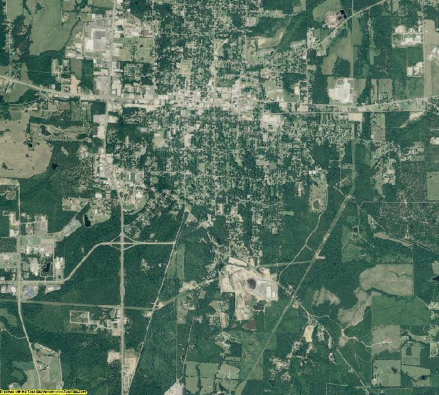 Drew County, Arkansas aerial photography