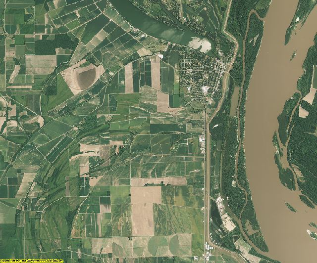 East Carroll County, Louisiana aerial photography