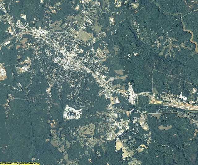 Elbert County, Georgia aerial photography