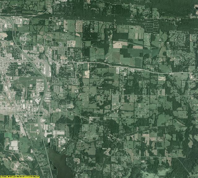 Faulkner County, Arkansas aerial photography