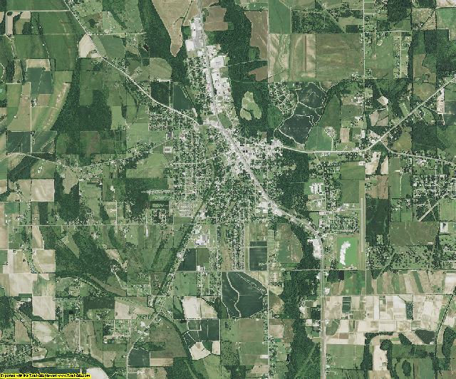 Franklin County, Louisiana aerial photography