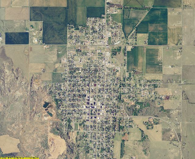 Greer County, Oklahoma aerial photography