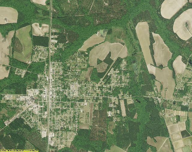 Hampton County, South Carolina aerial photography
