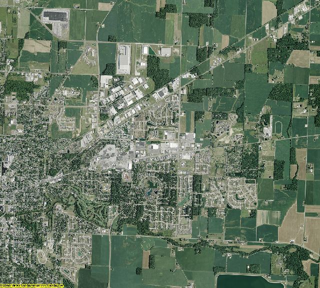 Hancock County, Ohio aerial photography