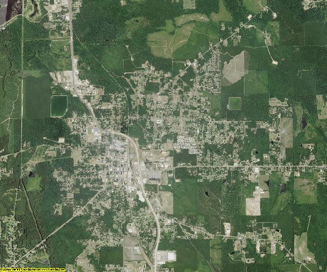 Jackson County, Louisiana aerial photography