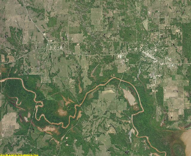 Johnston County, Oklahoma aerial photography