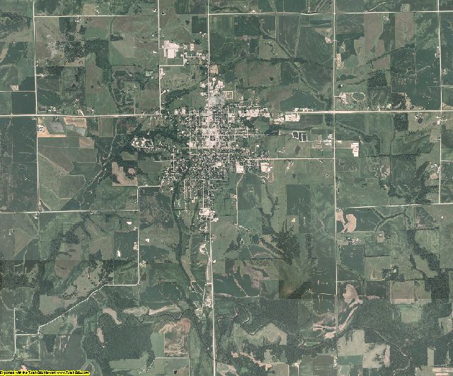 Keokuk County, Iowa aerial photography
