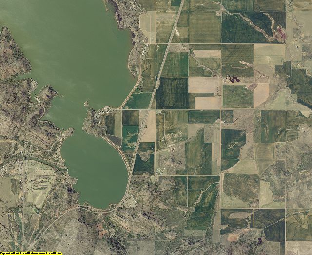 Kiowa County, Oklahoma aerial photography