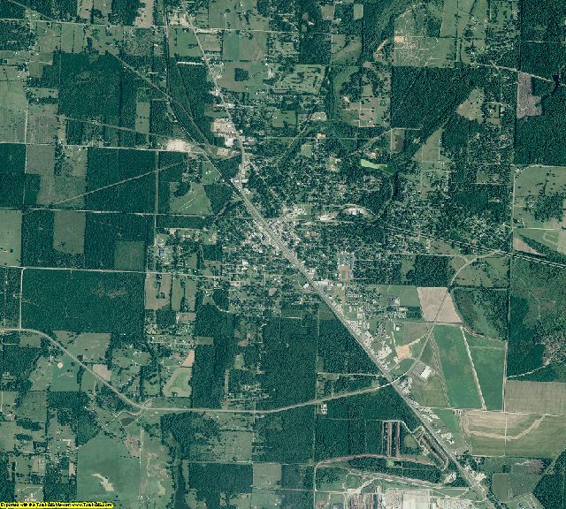 Little River County, Arkansas aerial photography