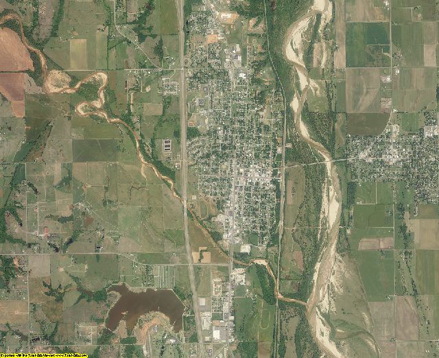 McClain County, Oklahoma aerial photography