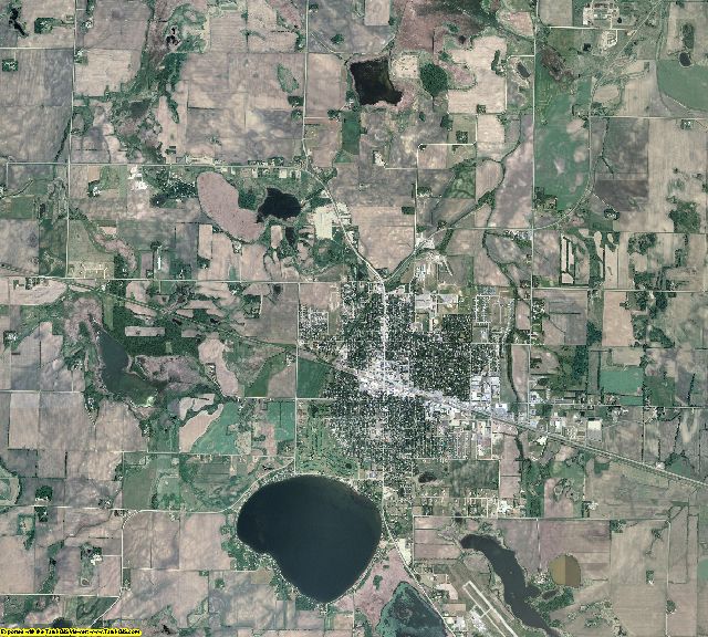Meeker County, Minnesota aerial photography