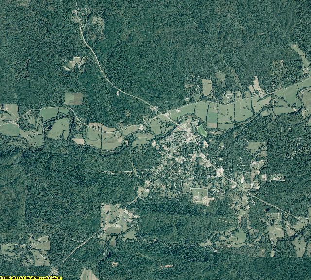 Montgomery County, Arkansas aerial photography