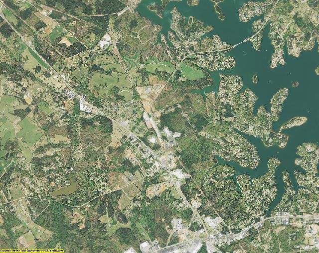 Oconee County, South Carolina aerial photography
