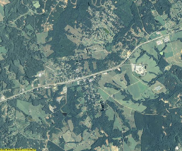 Oglethorpe County, Georgia aerial photography