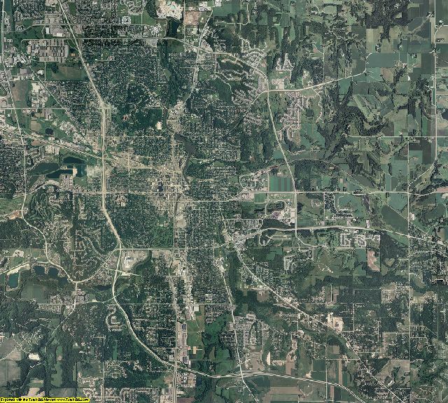 Olmsted County, Minnesota aerial photography