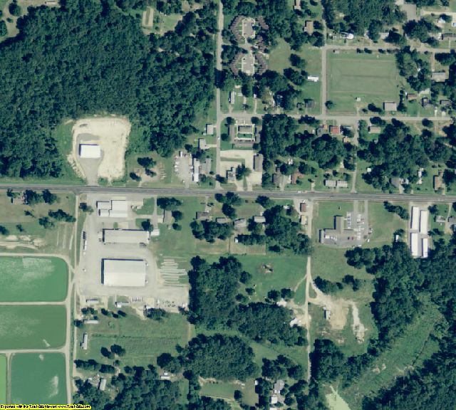 Prairie County, AR aerial photography detail