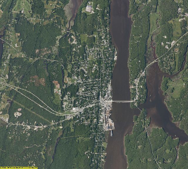 Sagadahoc County, Maine aerial photography