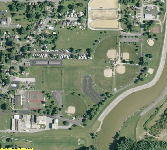 Sandusky County, OH aerial photography detail