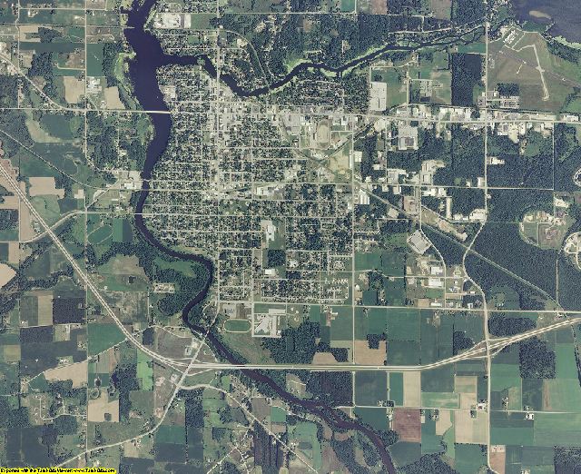 Shawano County, Wisconsin aerial photography