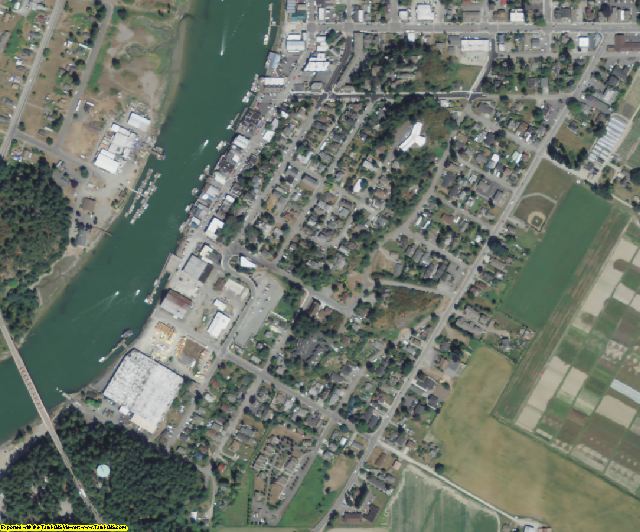 Skagit County, WA aerial photography detail