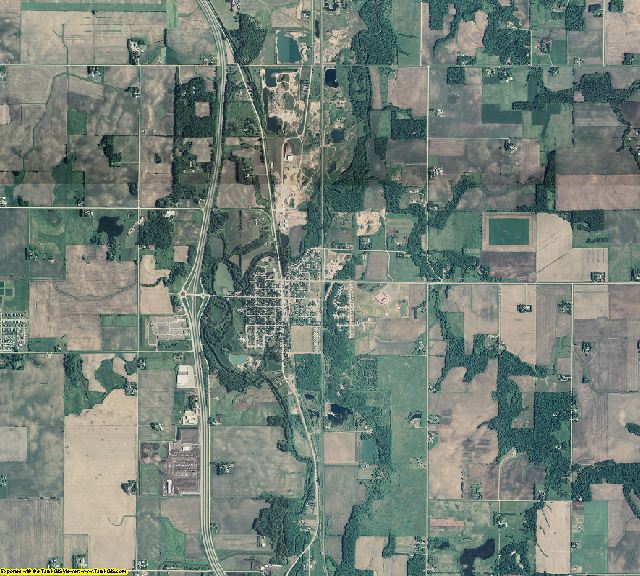 Steele County, Minnesota aerial photography